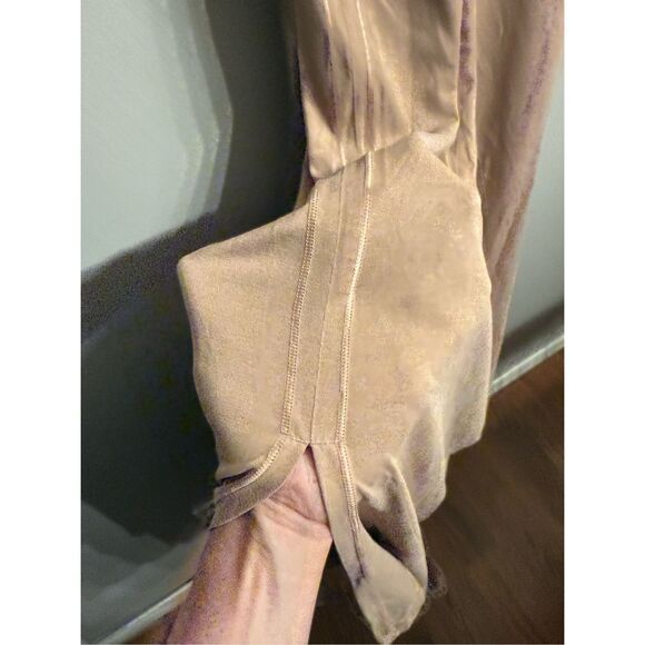 Lululemon Beach Wood Racerback Ease Of It All Side Slit Tank Midi Dress Size 6 - Picture 5 of 6